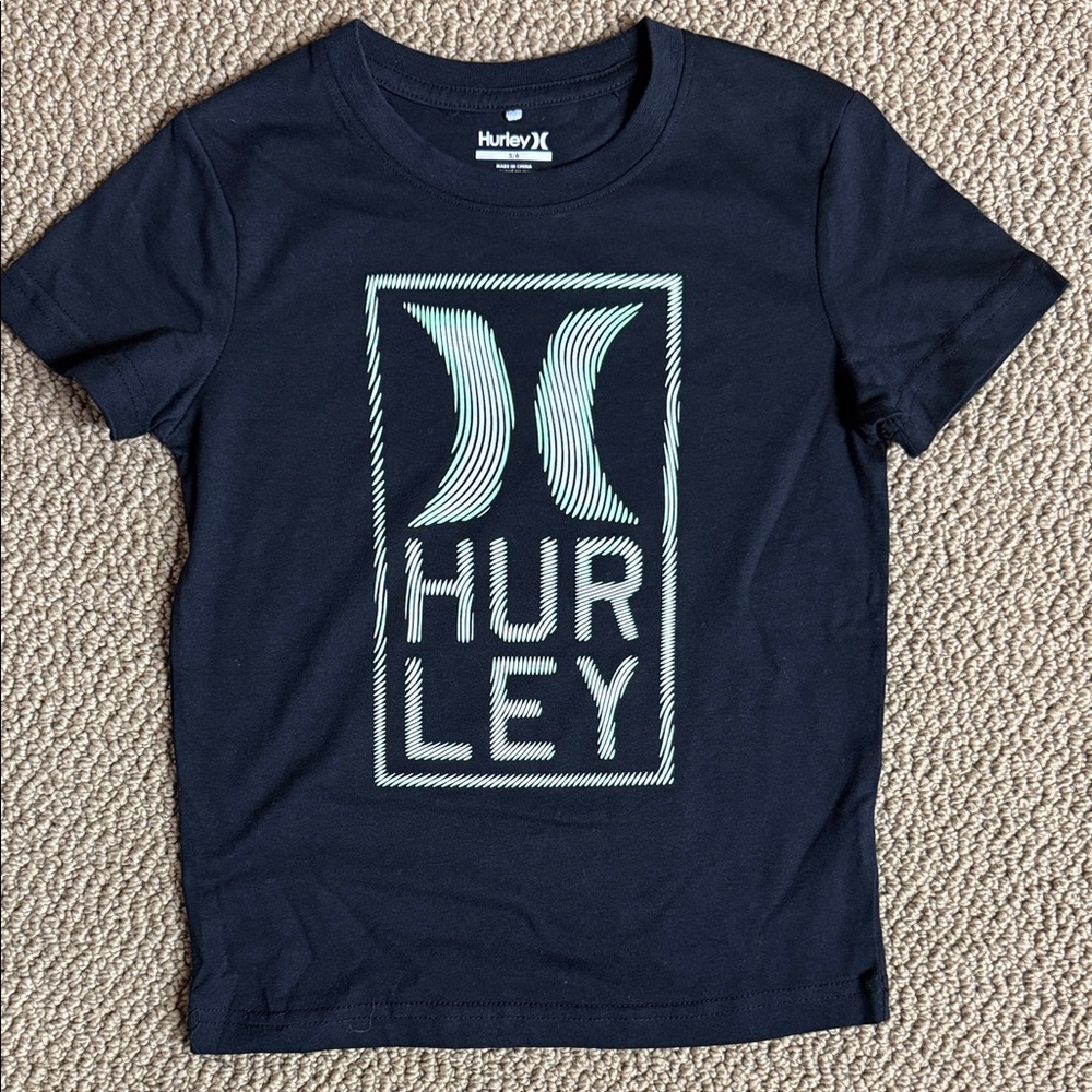 Hurley Kids black Tee with Graphic Logo